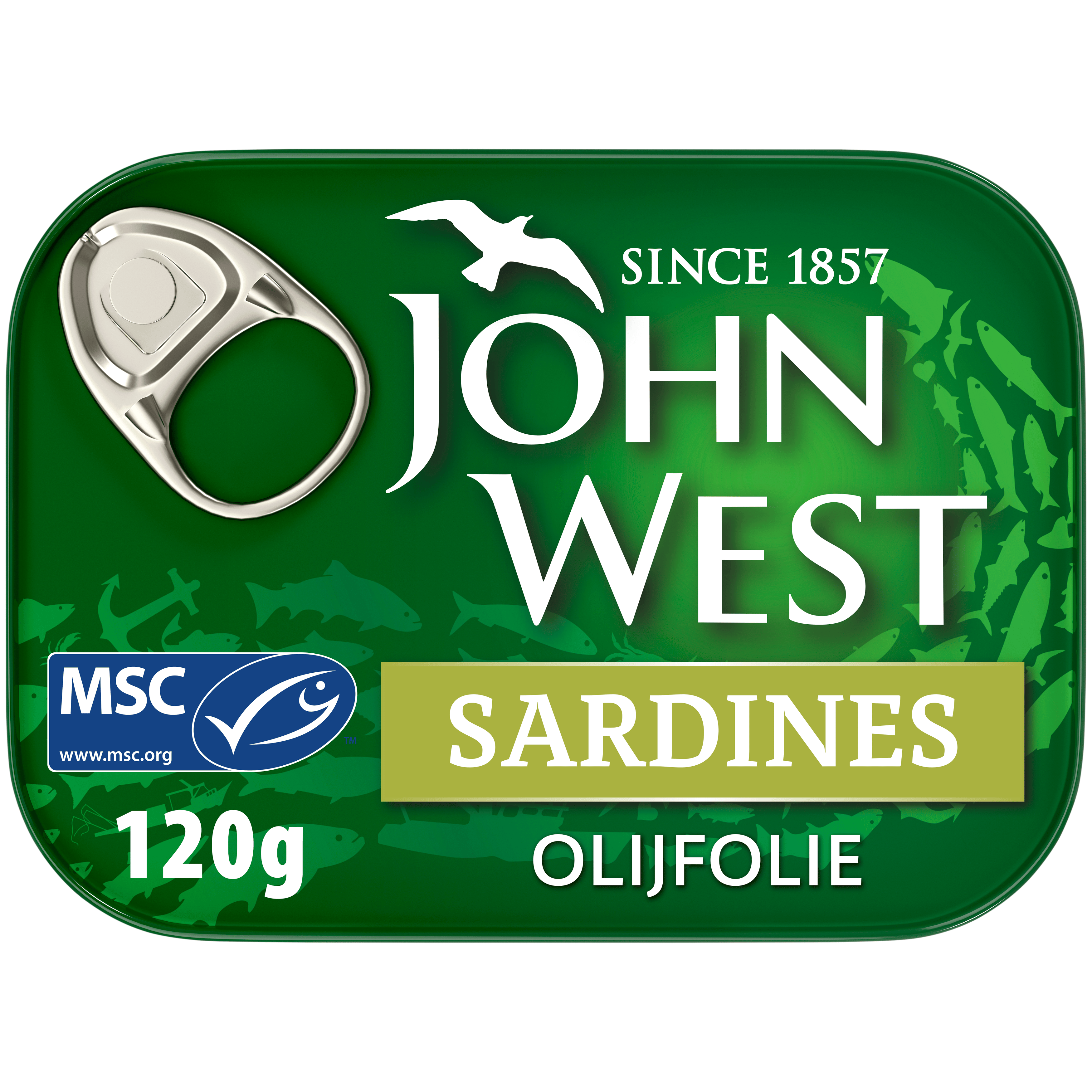 John West Sardines in Zonnebloemolie MSC Blik 120 g