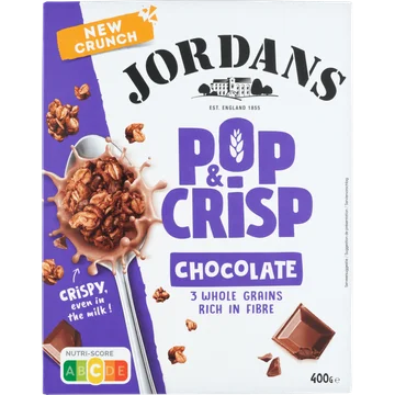 Jordans Pop & Crisp Chocolate 400 g
