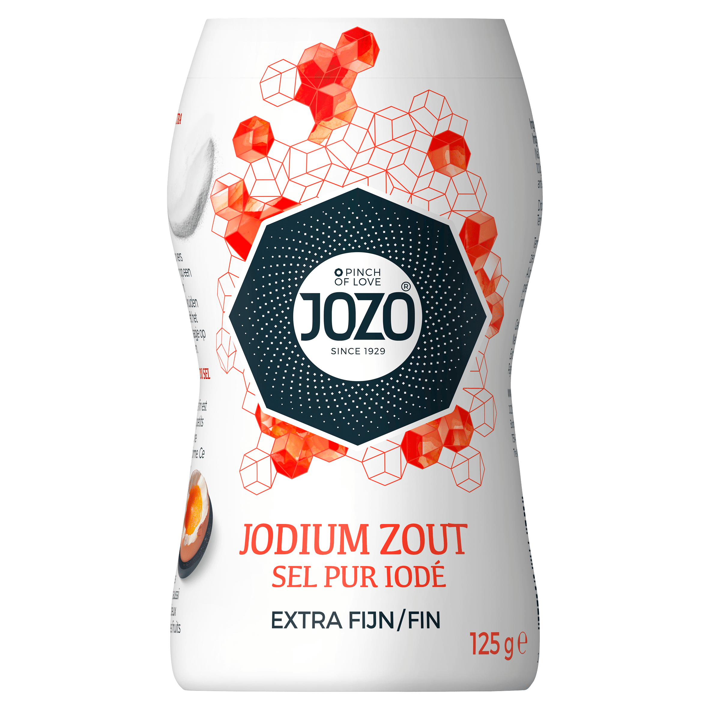 Jozo Zout met jodium tafelstrooier Pot 125 g