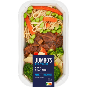 Jumbo's Eiwitrijke Beef Shanghai met Bami en Groenten 475 g