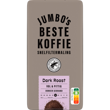 Jumbo's Beste Koffie Snelfiltermaling Dark Roast 500 g