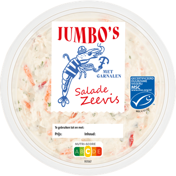Jumbo's Salade Zeevis met Garnalen 125 g