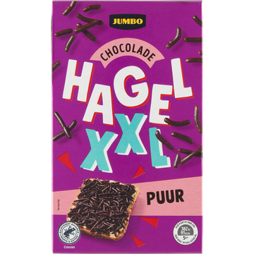 Jumbo Chocolade Hagel XXL Puur 380g