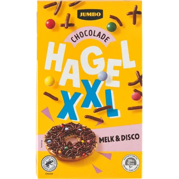 Jumbo Chocolade Hagel XXL Melk & Disco 380 g