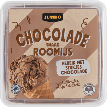Jumbo Chocolade Smaak Roomijs 500 g