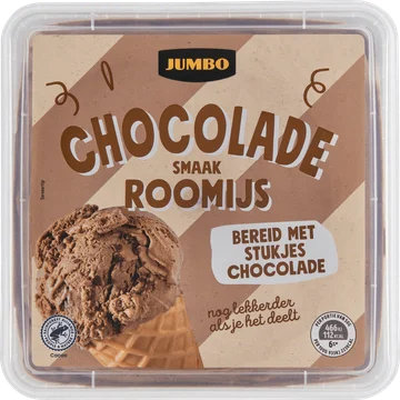 Jumbo Chocolade Smaak Roomijs 500 g