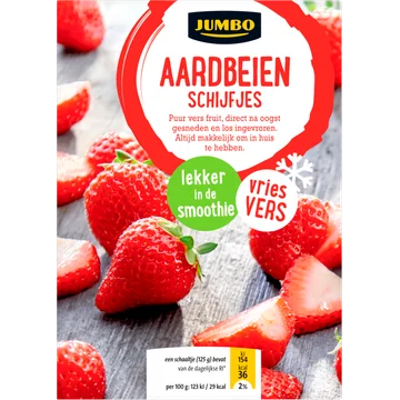 Jumbo Aardbeienschijfjes Diepvries 250 g