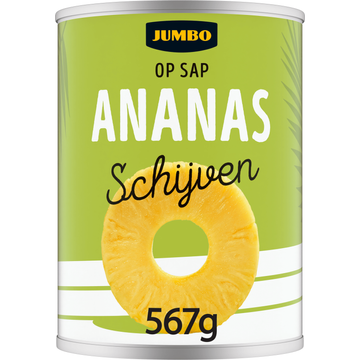 Jumbo Ananas Schijven op Sap 567 g