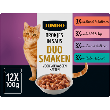 Jumbo Brokjes in Saus Duo Smaken  12 x 100 g
