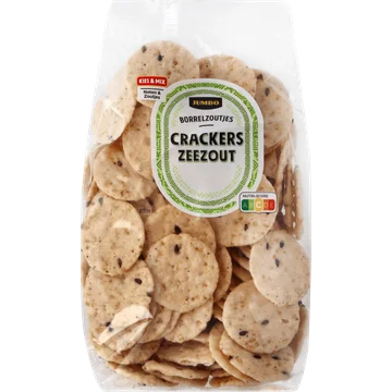 Jumbo Borrelzoutjes Crackers Zeezout 115 g