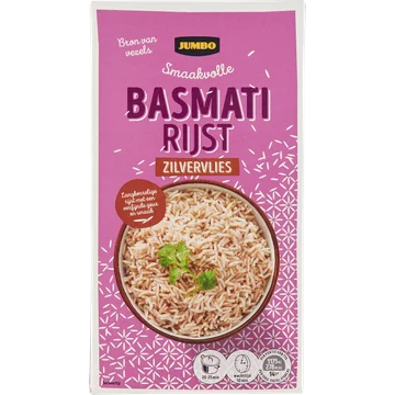 Jumbo Basmatirijst Zilvervlies 400 g