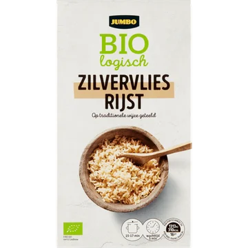 Jumbo Biologisch Zilvervliesrijst 400 g