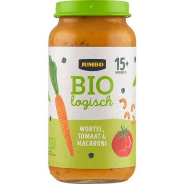 Jumbo Biologisch Babyvoeding Wortel, Tomaat & Macaroni 15+ Maanden 250 g