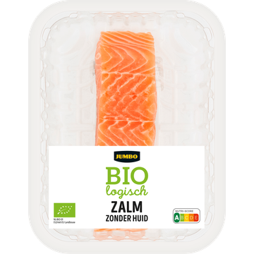Jumbo Biologisch Zalm zonder Huid ca. 110 g