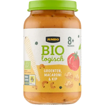 Jumbo Biologisch Babyvoeding Groenten, Macaroni & Kip 8+ Maanden 220 g
