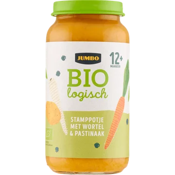 Jumbo Biologisch Babyvoeding Stamppotje met Wortel & Pastinaak 12+ Maanden 250 g
