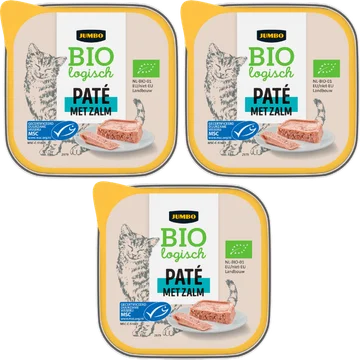 Jumbo Biologisch Pate met Zalm 3 x 100 g