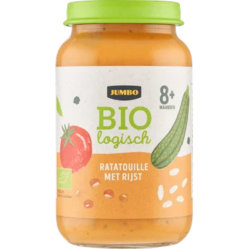 Jumbo Babyvoeding Biologisch Ratatouille met Rijst 8+ Maanden 220 g