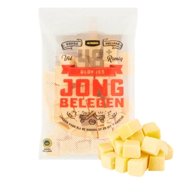 Jumbo Blokjes Jong Belegen Kaas 48+ 300 g