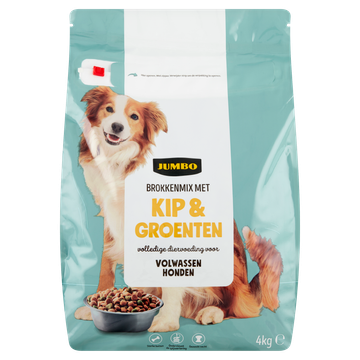 Jumbo Brokkenmix met Kip & Groenten voor Volwassen Honden 4 kg