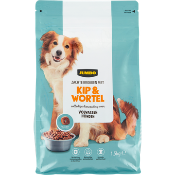 Jumbo Zachte Brokken met Kip & Wortel 1,5 kg