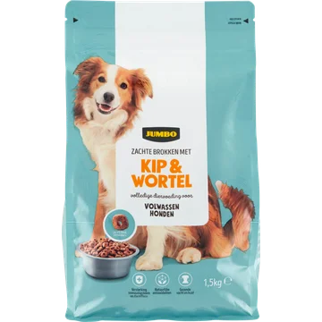 Jumbo Zachte Brokken met Kip & Wortel 1,5 kg