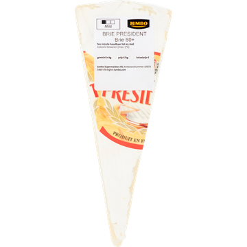 Jumbo President Brie Kaas 60+ ca. 200 g