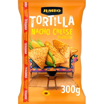 Jumbo Tortilla Chips Nacho Cheese 300 g
