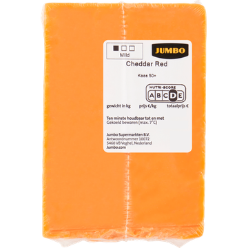 Jumbo Cheddar Red Kaas 50+ ca. 125g