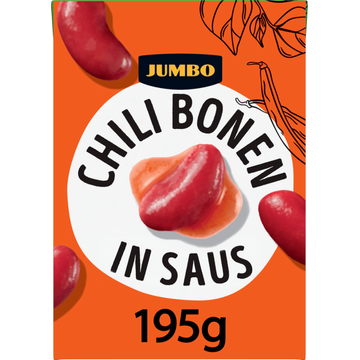Jumbo Chili Bonen in Saus 195 g