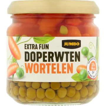 Jumbo Extra Fijne Doperwten Wortelen 180 g