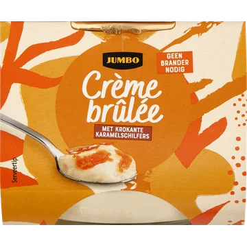 Jumbo Crème Brûlée met Krokante Karamelschilfers 2 Stuks 200 g