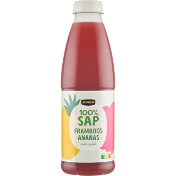 Jumbo 100% Sap Framboos Ananas met Appel 750ML