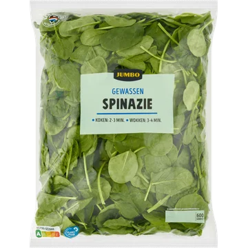 Jumbo Gewassen Spinazie 600 g