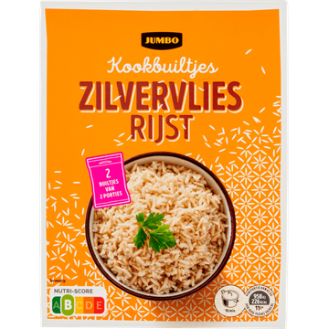 Jumbo Kookbuiltjes Zilvervliesrijst 2 x 125 g