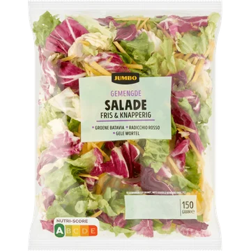 Jumbo Gemengde Salade Fris & Knapperig 150 g