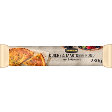 Jumbo Quiche & Taartdeeg Rond met Bakpapier 230 g