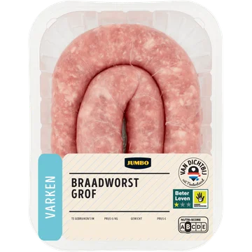 Jumbo Braadworst Grof 400 g