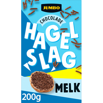 Jumbo Hagelslag Melk Minder Suiker 200 g