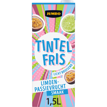 Jumbo Tintelfris Limoen-Passievrucht Smaak 1,5 L