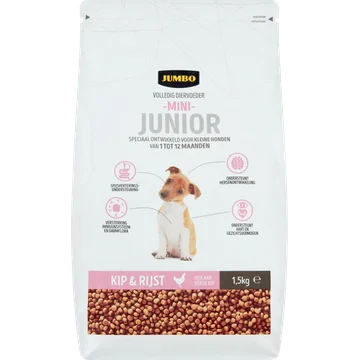 Jumbo Hondenbrokken Junior Kip & Rijst 1,5 kg