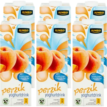 Jumbo Perzik Yoghurtdrink 6 x 1 L