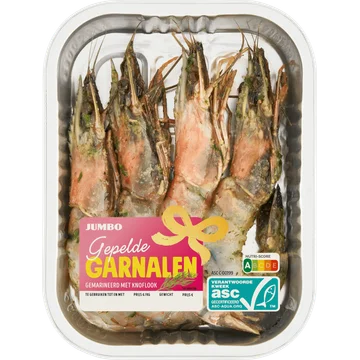 Jumbo Gepelde Garnalen Gemarineerd met Knoflook 170 g