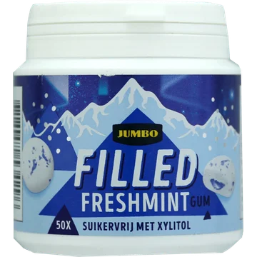 Jumbo Filled Freshmint Kauwgom 100 g