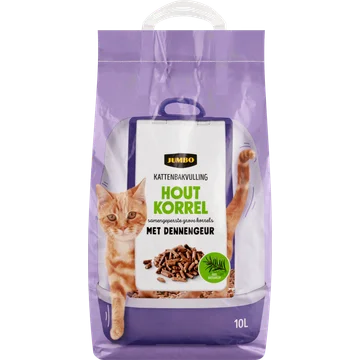 Jumbo Kattenbakvulling Houtkorrel met Dennengeur 10 L