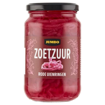 Jumbo Zoetzuur Rode Uienringen 340 g
