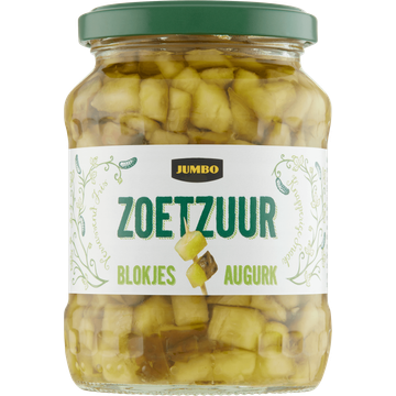 Jumbo Zoetzuur Blokjes Augurk 330 g