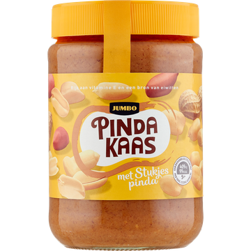 Jumbo Pindakaas met Stukjes Pinda 600 g
