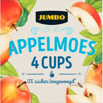 Jumbo Appelmoes 4 x 100 g