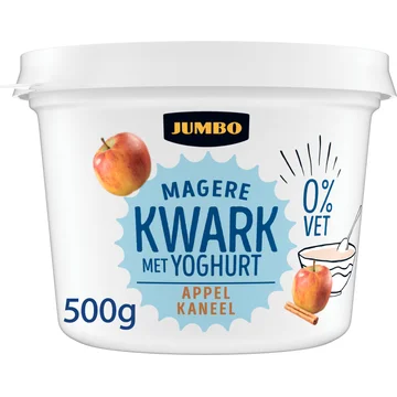 Jumbo Magere Kwark met Yoghurt Appel Kaneel 0% Vet 500 g
